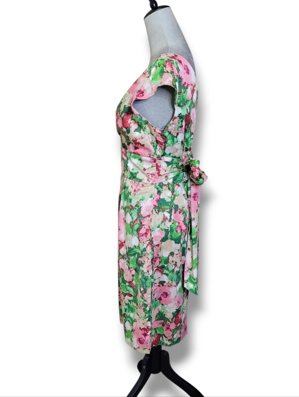 Talbots Floral Knee Length Dress Size 8 - Picture 5 of 10